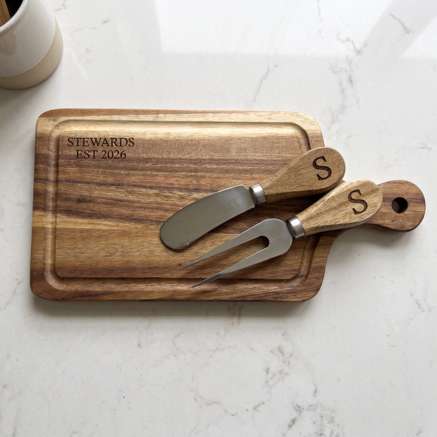 Personalized Charcuterie Board Gift Set