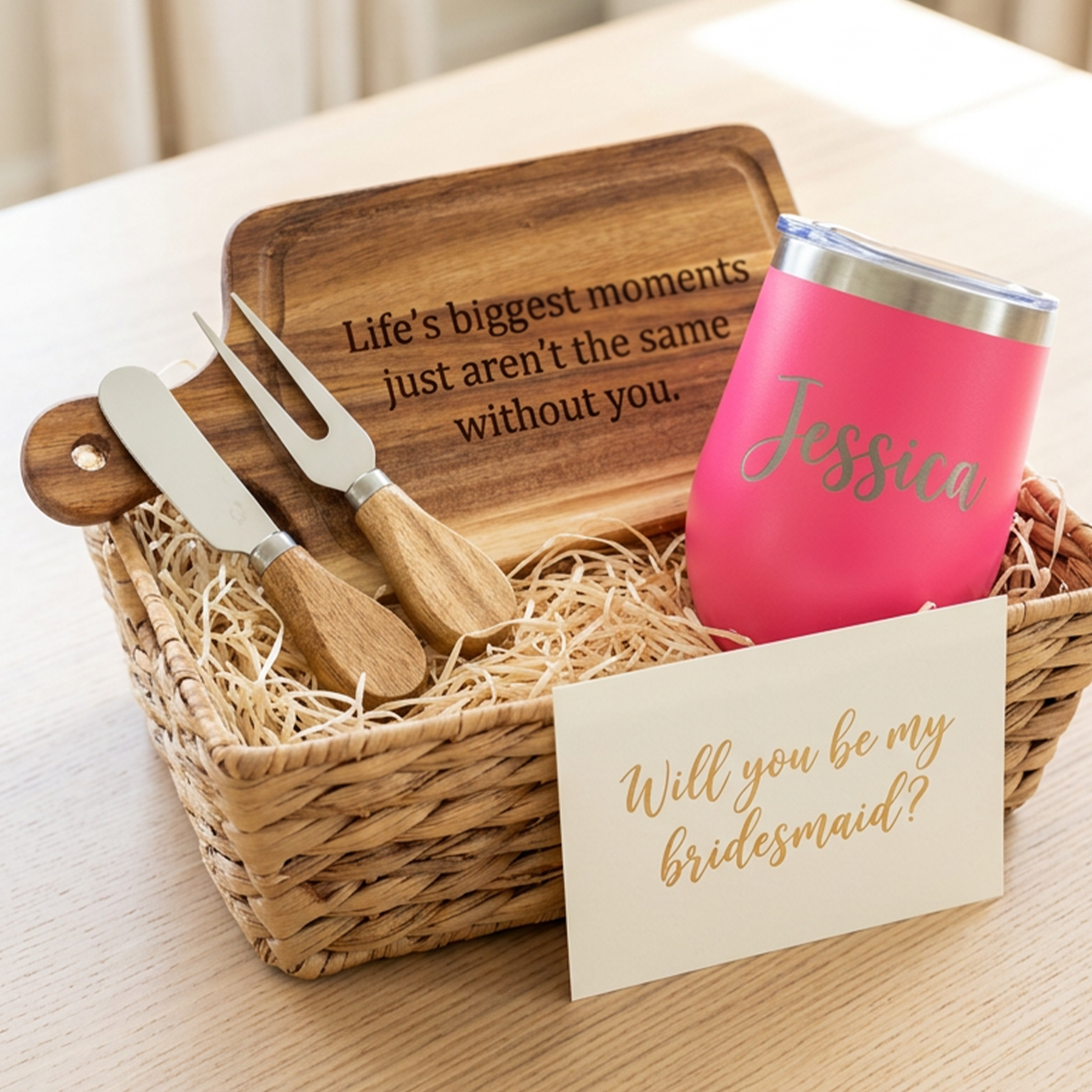 Personalized Charcuterie Board Gift Set