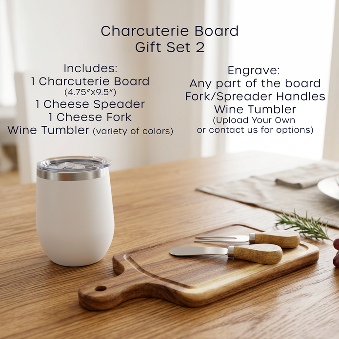 Personalized Charcuterie Board Gift Set