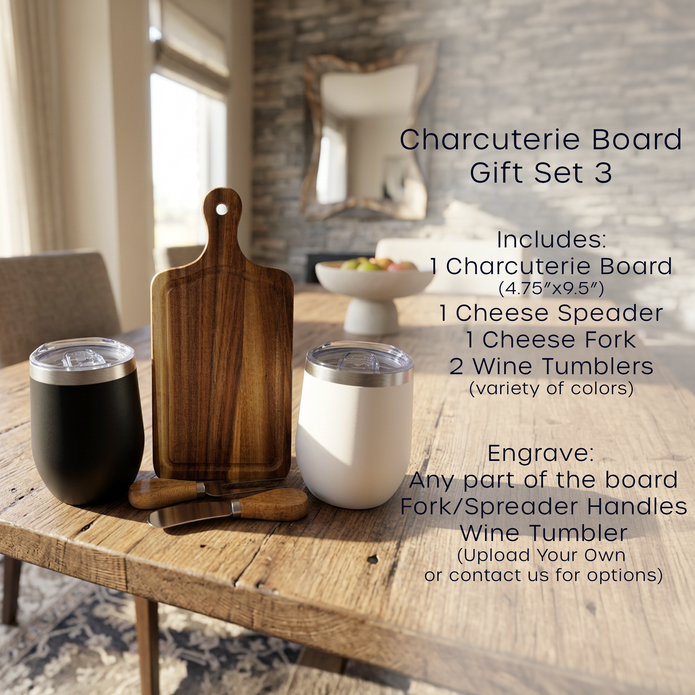 Personalized Charcuterie Board Gift Set