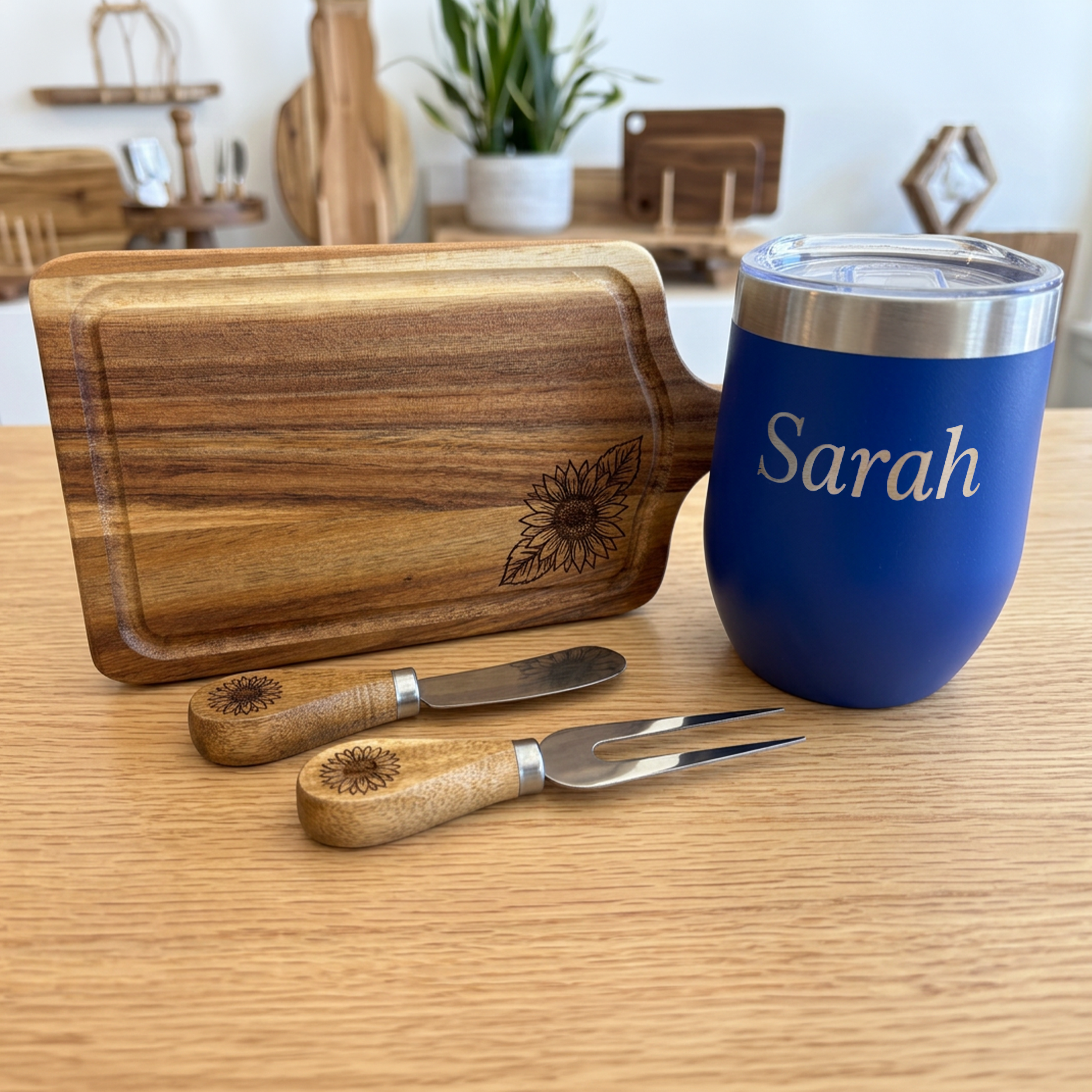 Personalized Charcuterie Board Gift Set