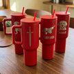Personalized 30oz Red Tumbler