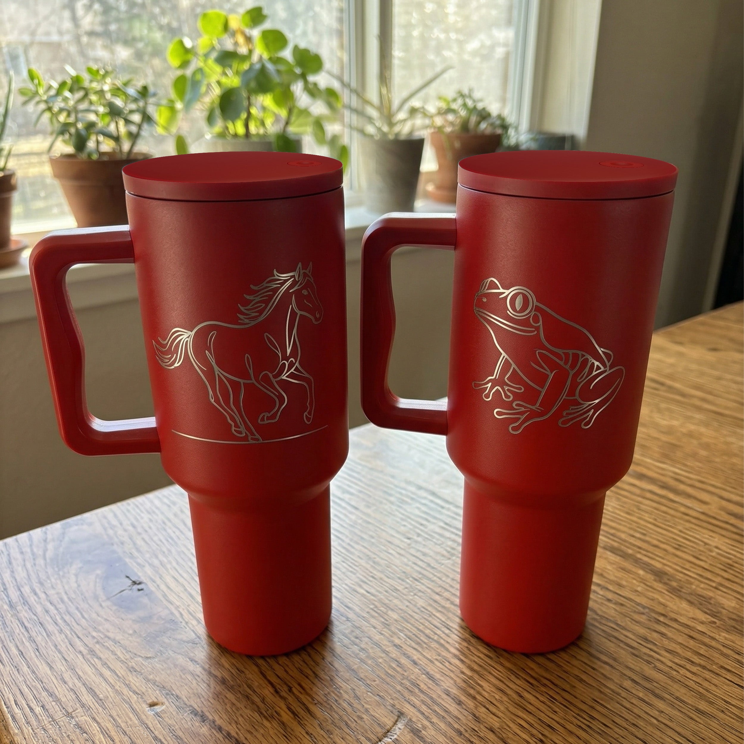 Personalized 30oz Red Tumbler