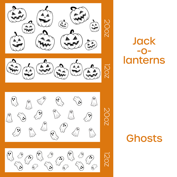 Halloween Engraved Tumbler | Fall Wrap Tumbler
