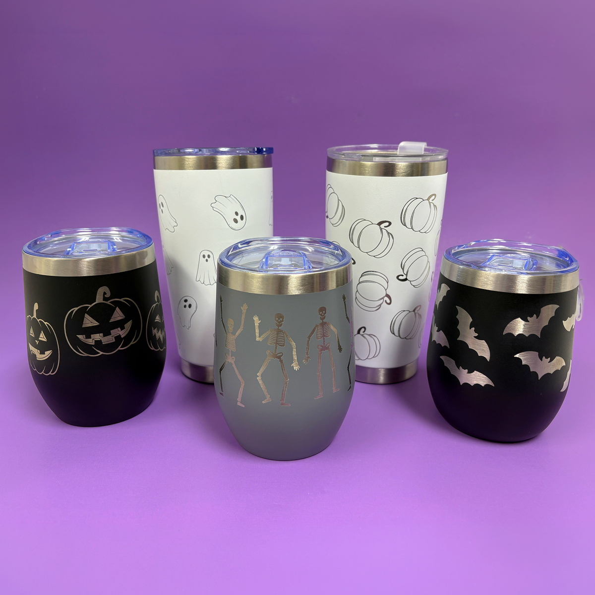 Halloween Engraved Tumbler | Fall Wrap Tumbler