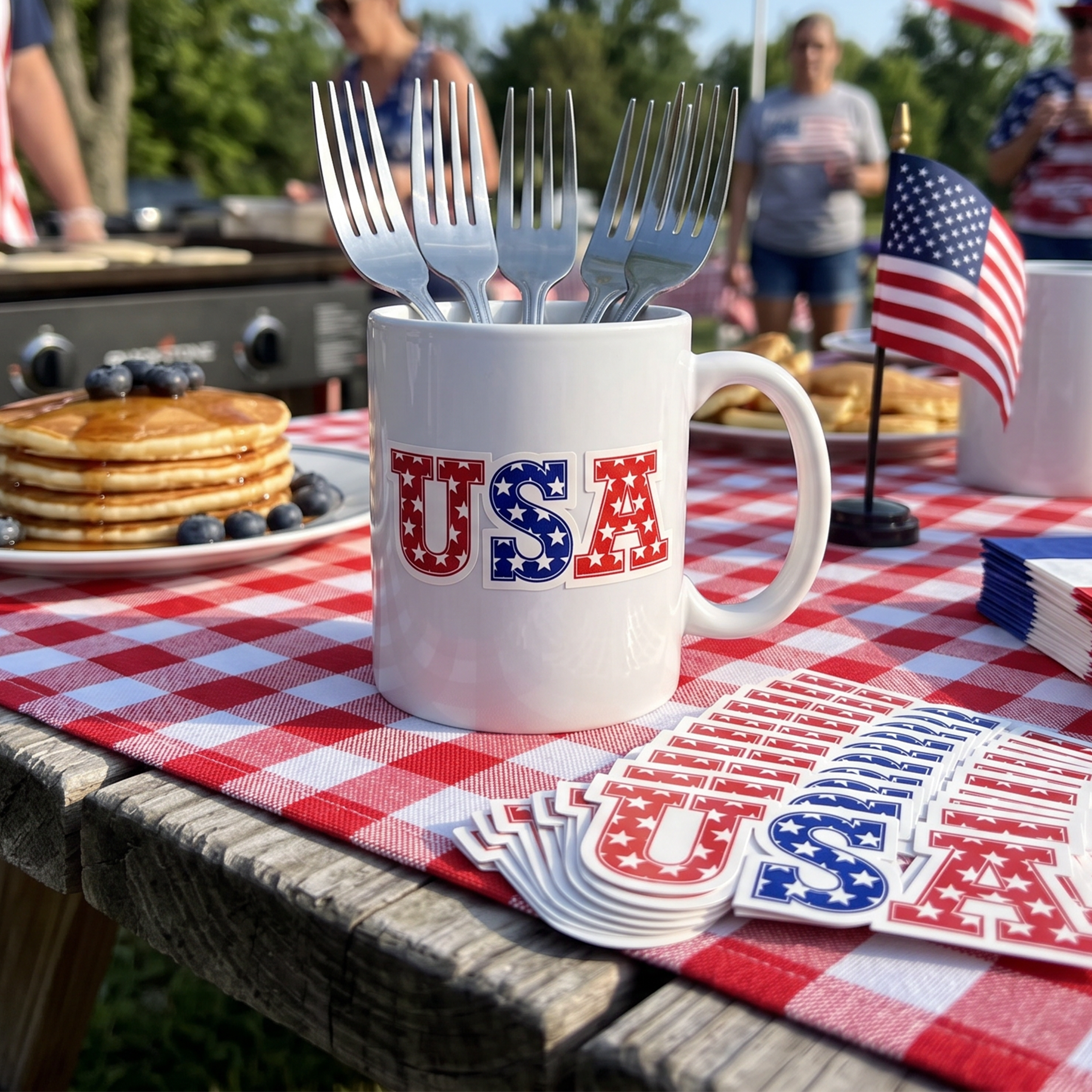 Patriotic Die Cut Stickers