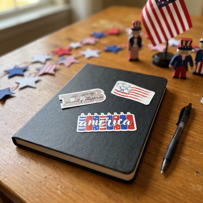 Patriotic Die Cut Stickers
