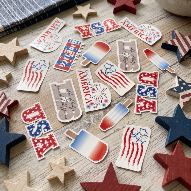 Patriotic Die Cut Stickers