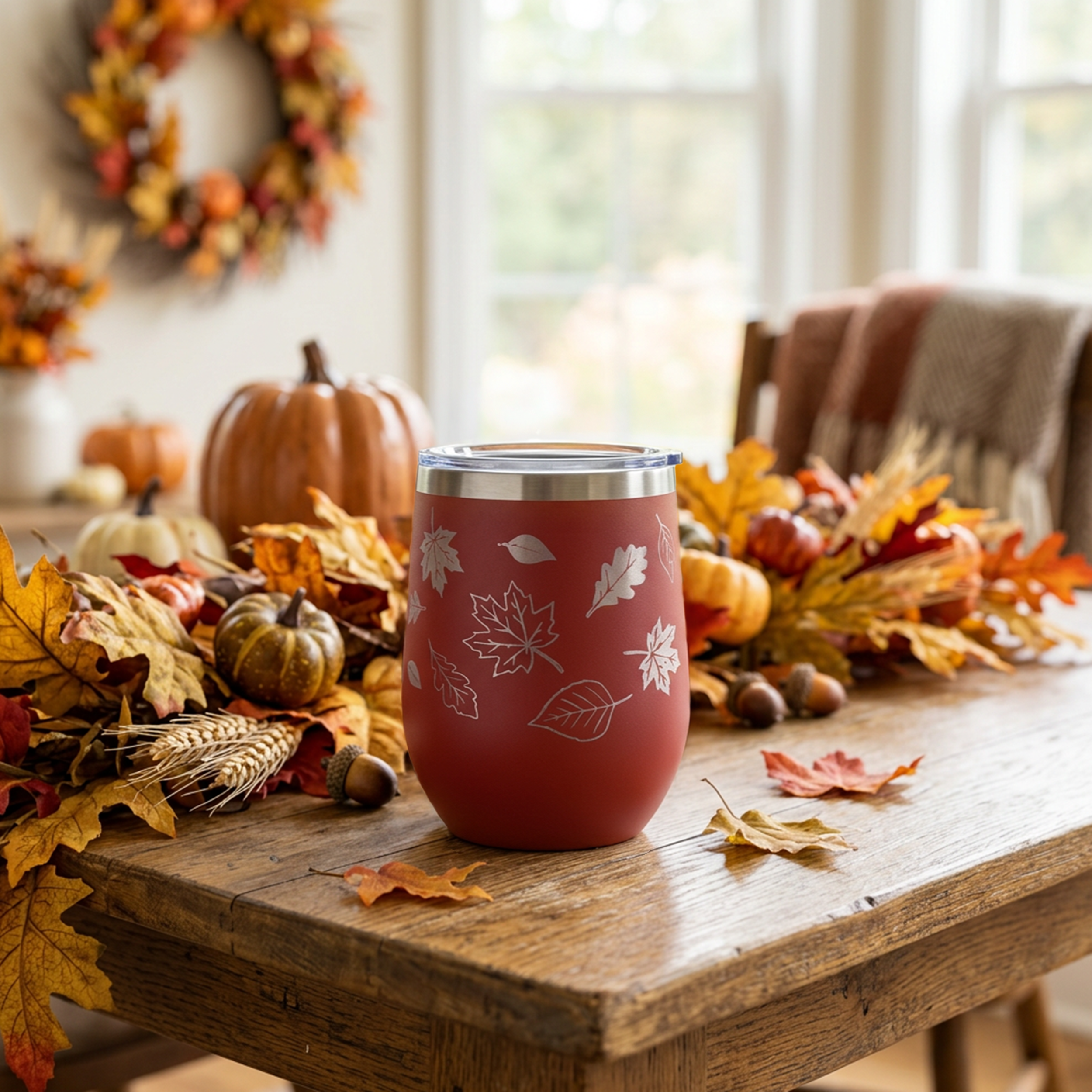 Halloween Engraved Tumbler | Fall Wrap Tumbler