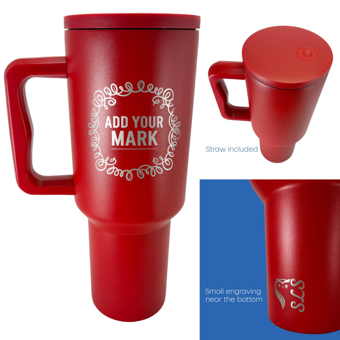Personalized 30oz Red Tumbler