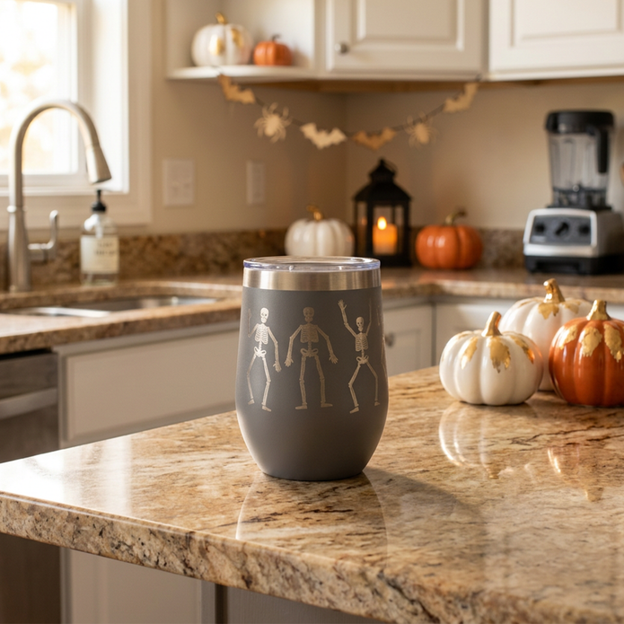 Halloween Engraved Tumbler | Fall Wrap Tumbler