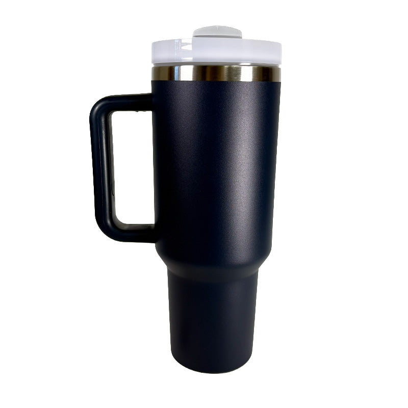 Stormy Sea insulated mug with handle on a white background
