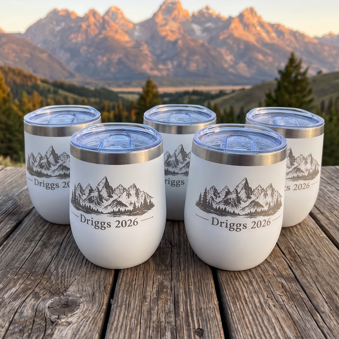 Custom Engraved Wine Tumblers