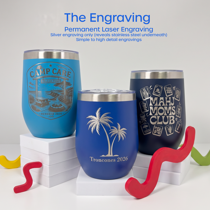 Custom Engraved Wine Tumblers