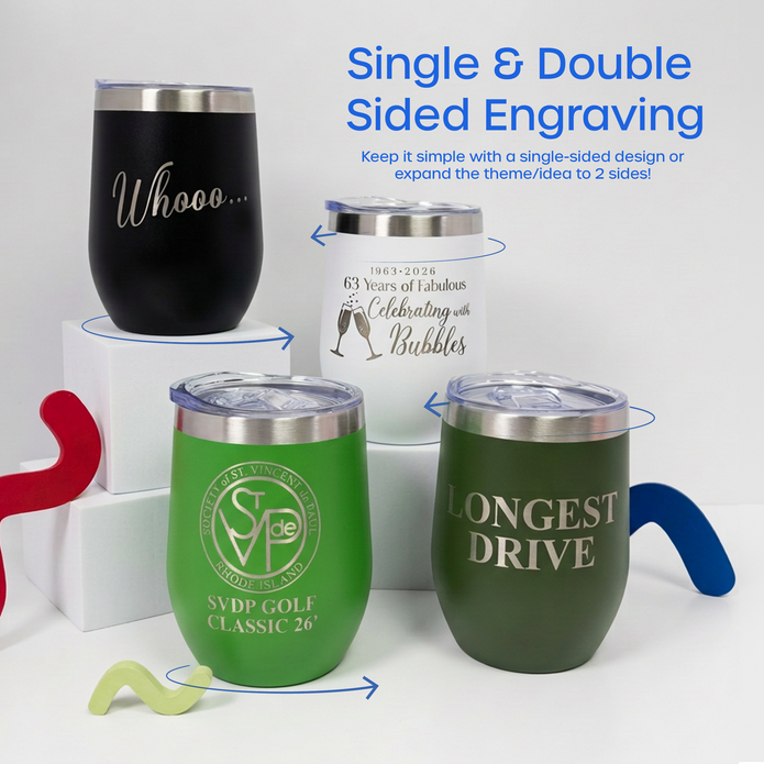 Custom Engraved Wine Tumblers