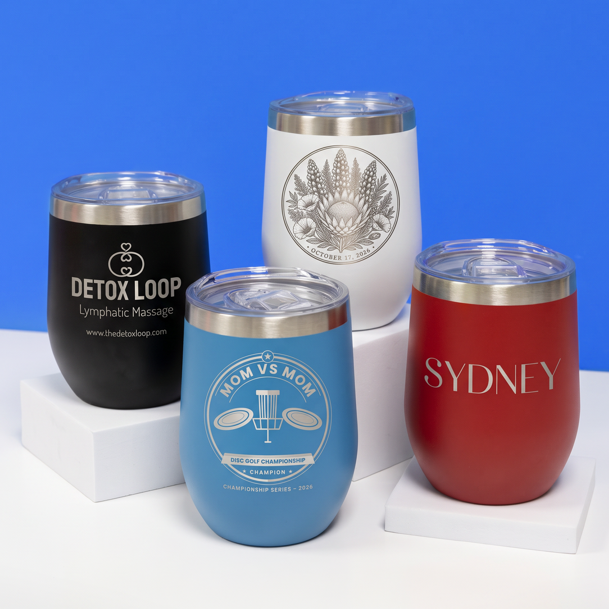 Custom Engraved Wine Tumblers